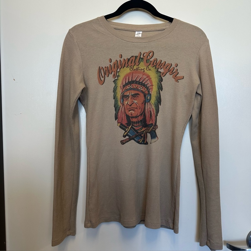 Tan Long Sleeve Tee